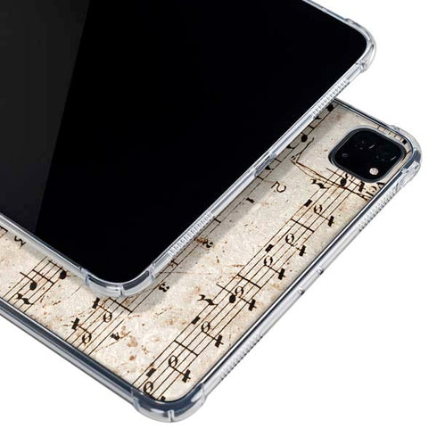 Antique Notes iPad Pro 11in (2024) Clear Case